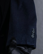 "Polo University Club by Ralph Lauren" Peaked dorapelle double-breasted wool chester coat