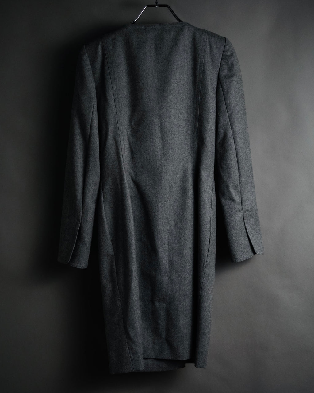 “Miss Dior” 90’s asymmetrical multi button wool dress