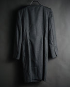 “Miss Dior” 90’s asymmetrical multi button wool dress