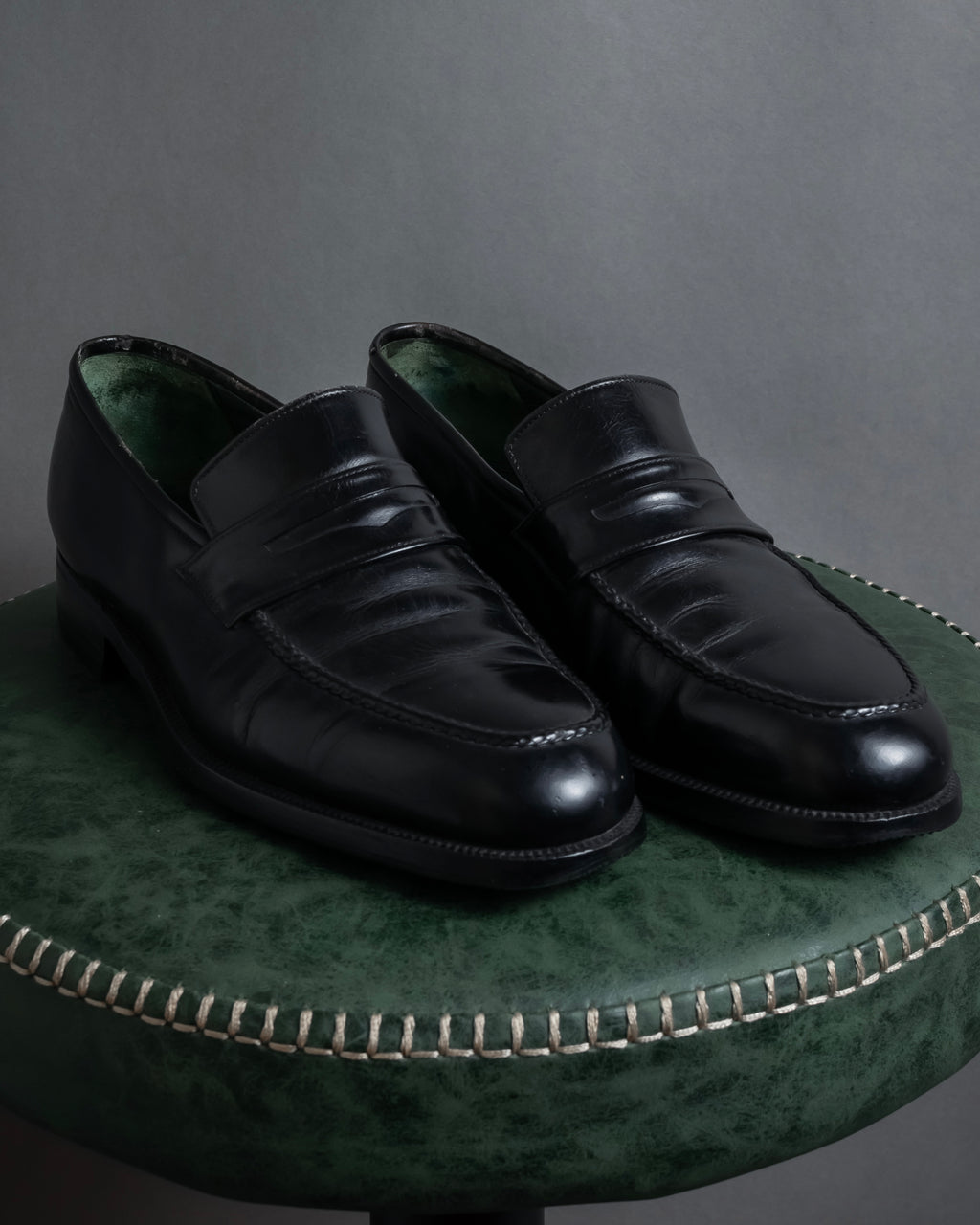 "GUCCI" 90’s classic leather penny loafers