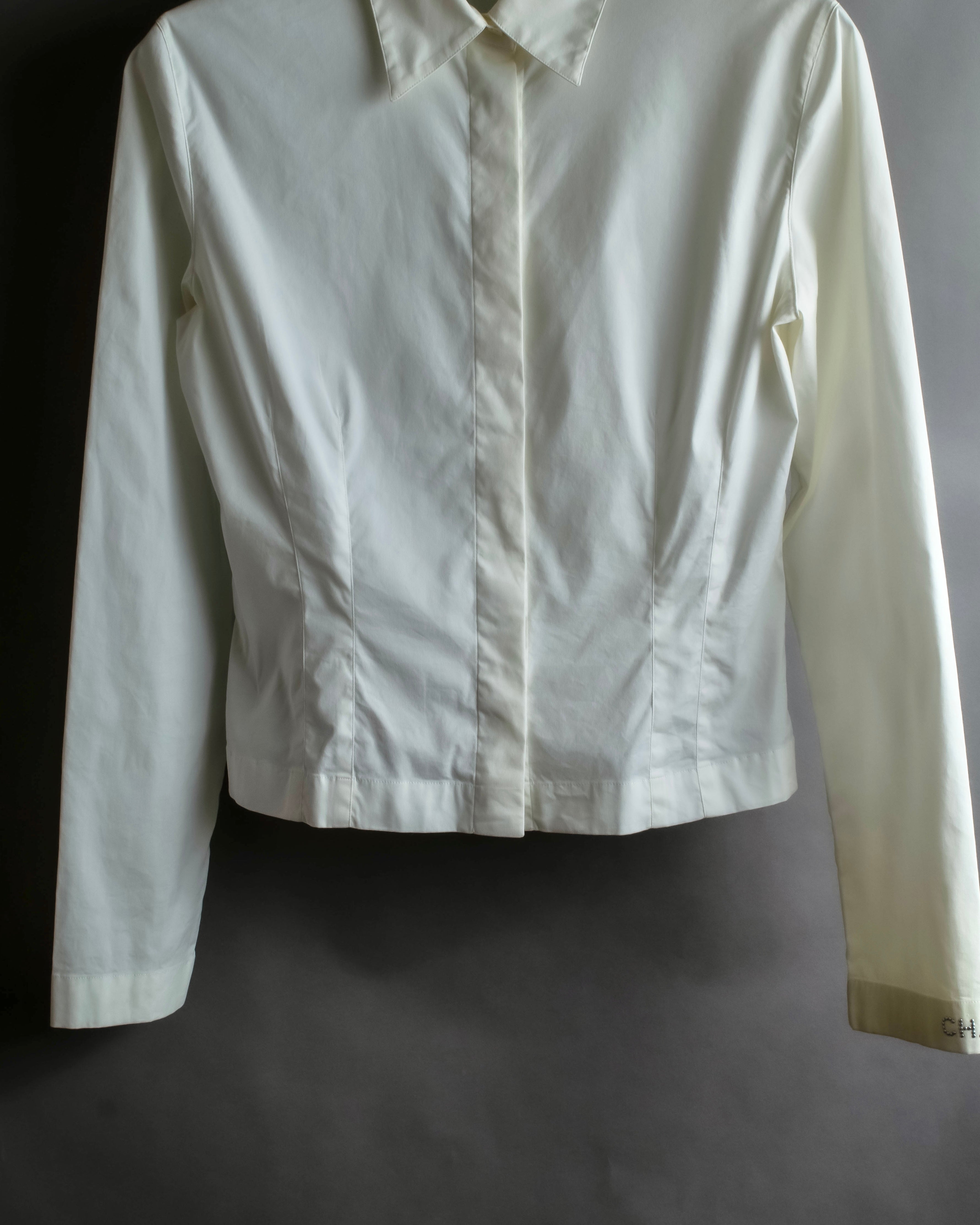 "CHANEL" 2005SS logo studs design shirt jacket