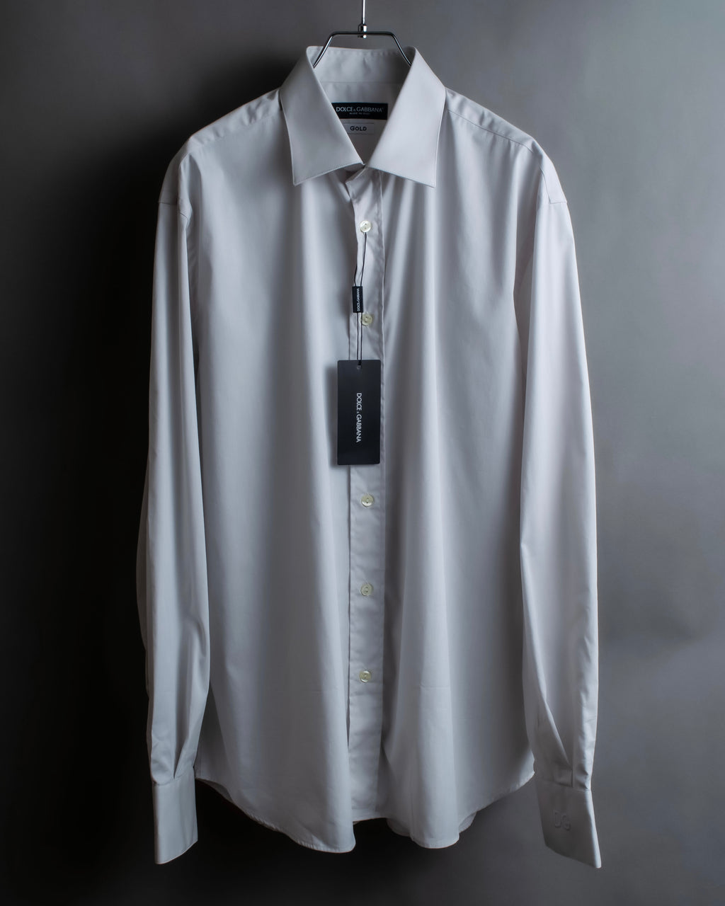 "DOLCE & GABBANA" Cuff logo engraved oversized shirt