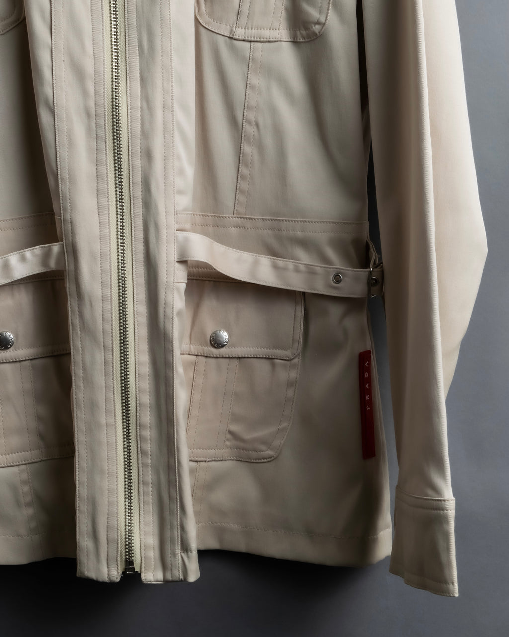 "PRADA" Military detail cotton jacket