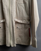 "PRADA" Military detail cotton jacket
