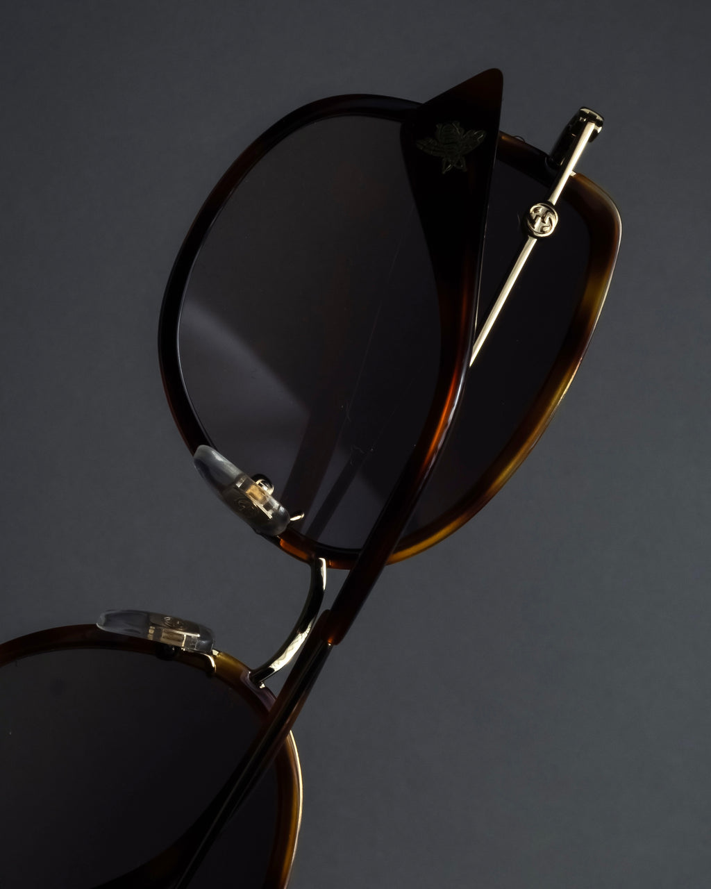 "GUCCI" Square butterfly over-frame sunglasses