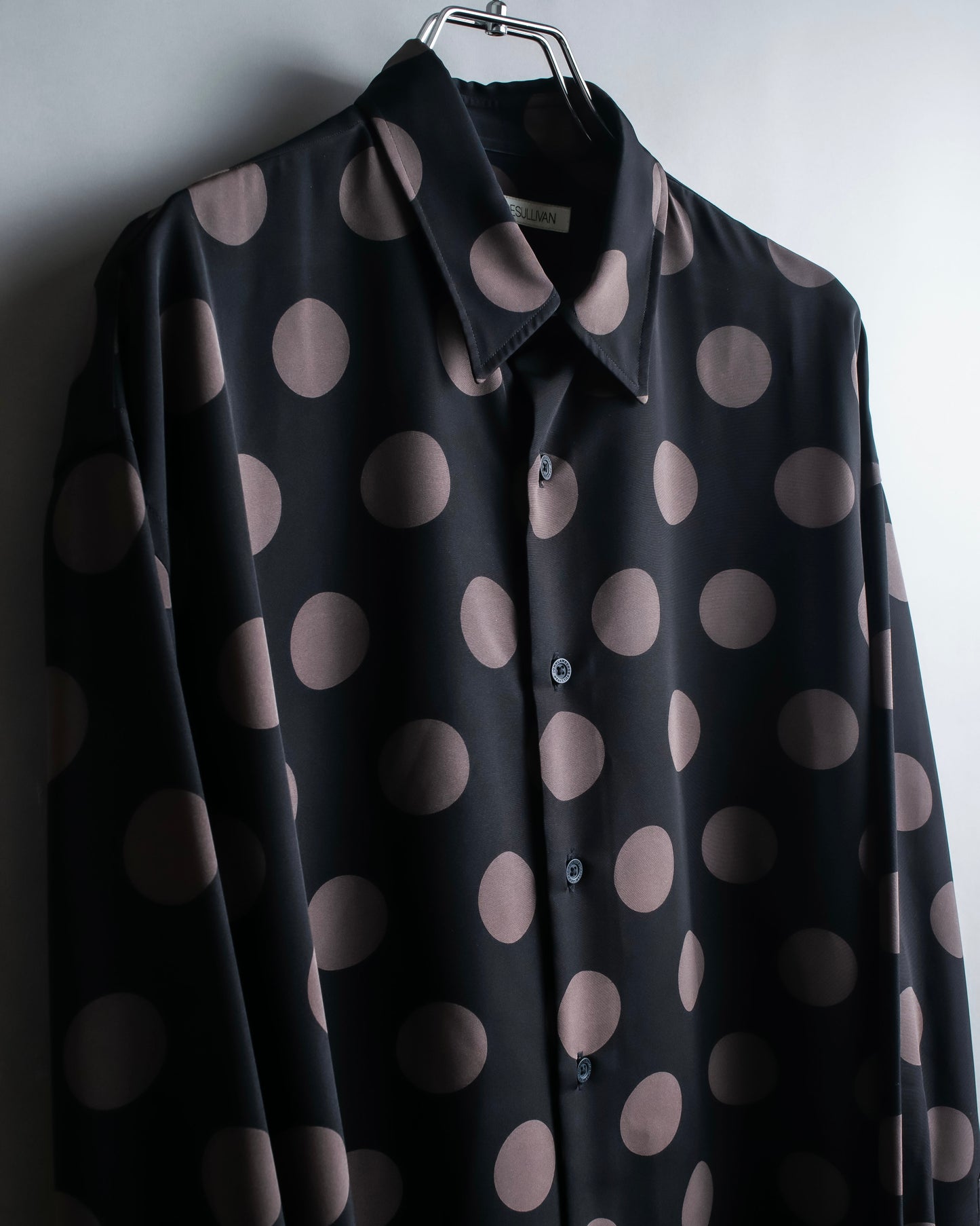 "JOHN LAWRENCE SULLIVAN" 19SS dot pattern oversized shirt