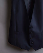 "GIORGIO ARMANI" Deep satin backed tailored wool vest