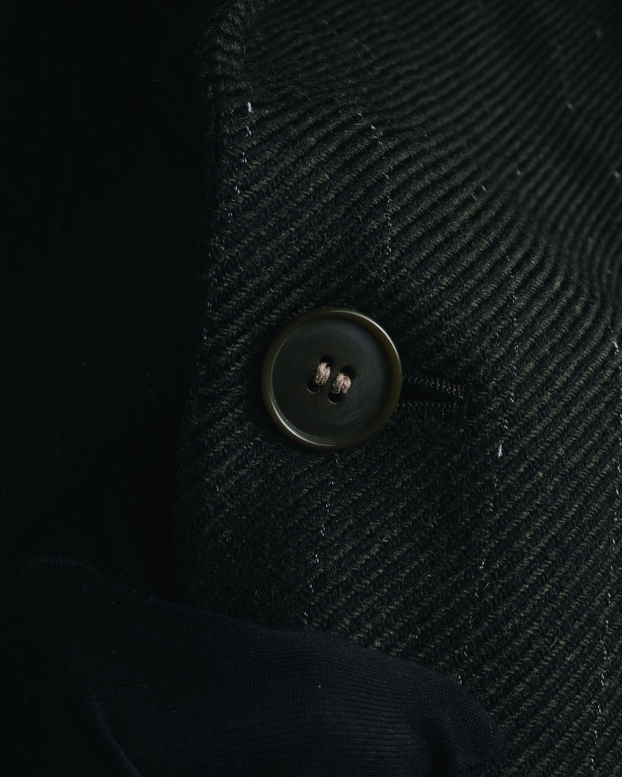 "Yves Saint Laurent diffusion hommes" 80’s-90’s structured glitter pinstripe wool suit set-up