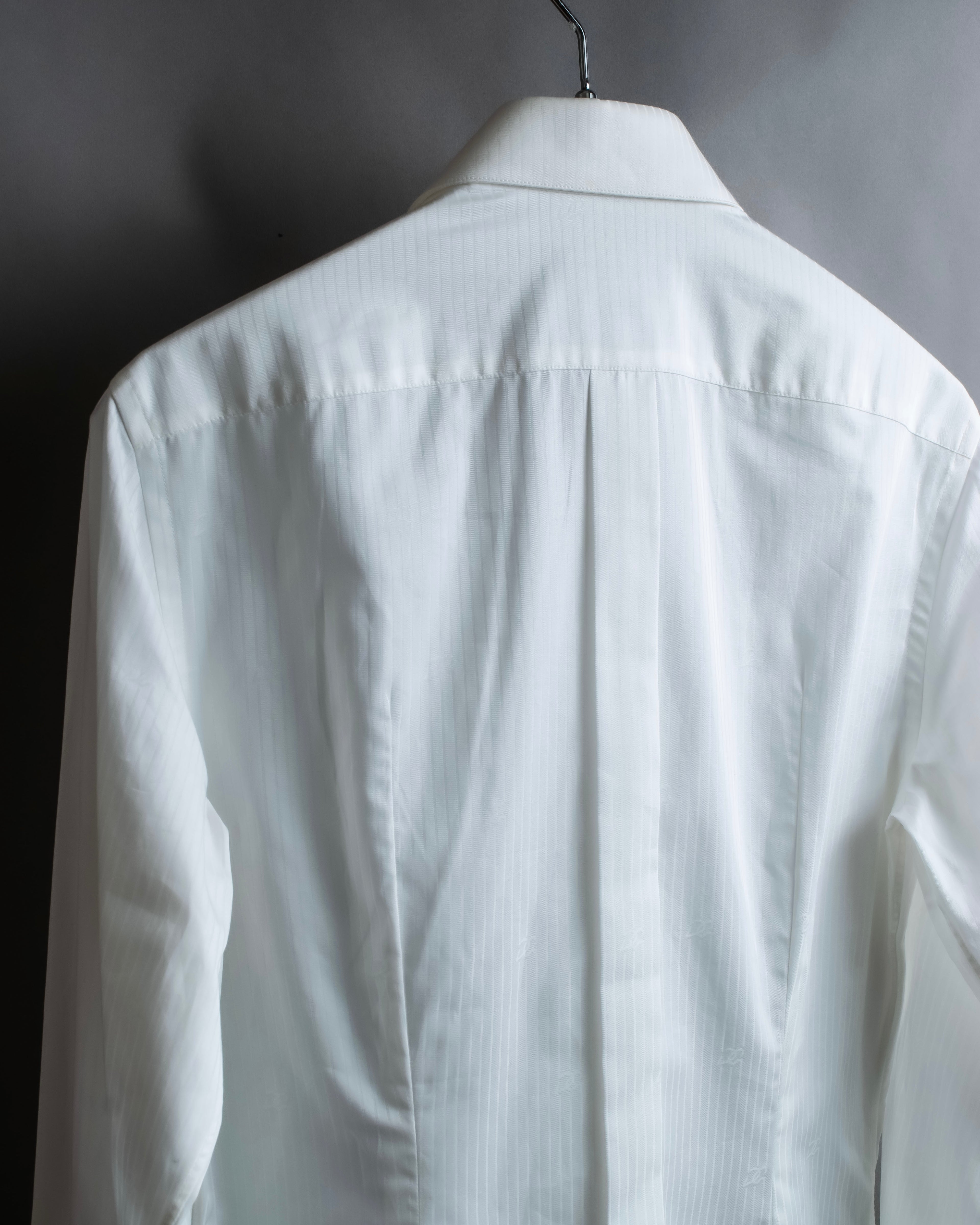 "DOLCE &amp; GABBANA" Shadow stripe pattern oversized shirt