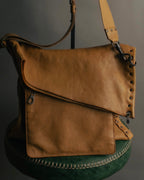 "BOTTEGA VENETA" 00's-10's Grained leather messenger bag