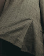 "Pierre Balmain" 80's-90's Windowpane check wool blazer