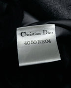 “Miss Dior” 90’s asymmetrical multi button wool dress
