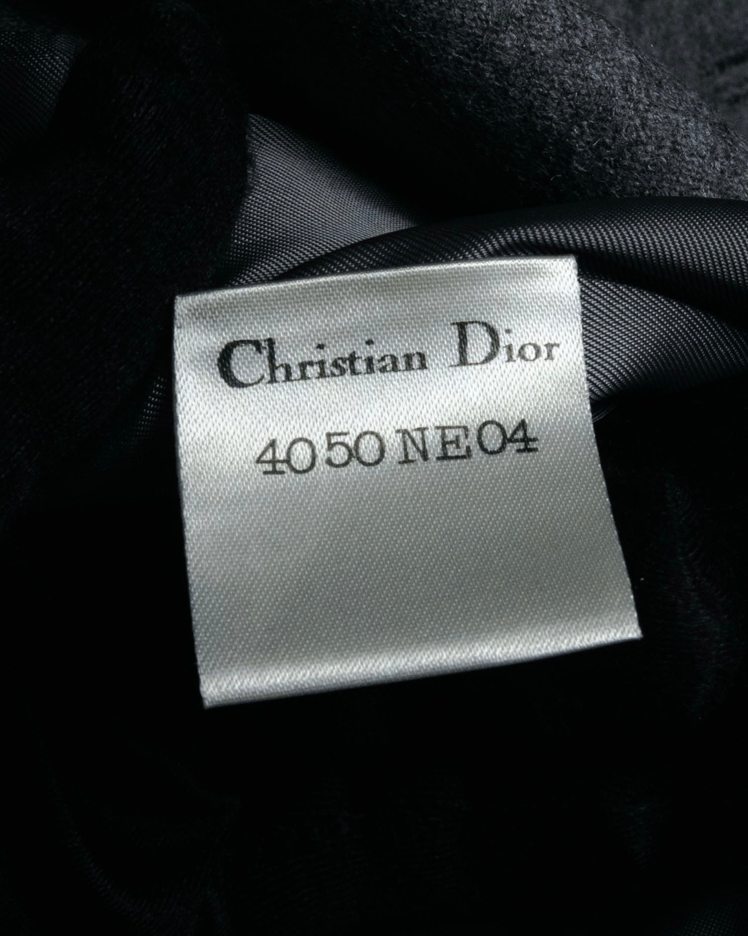 “Miss Dior” 90’s asymmetrical multi button wool dress
