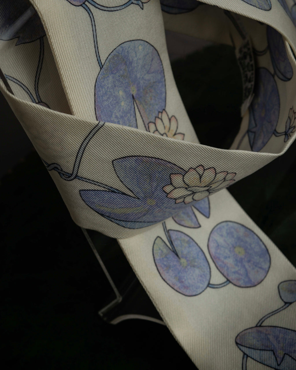 "HERMES" Un Jardin Sur le Nil silk twilly scarf
