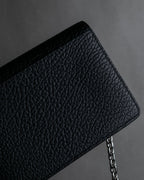 "MAISON MARGIELA" Grained leather chain wallet bag