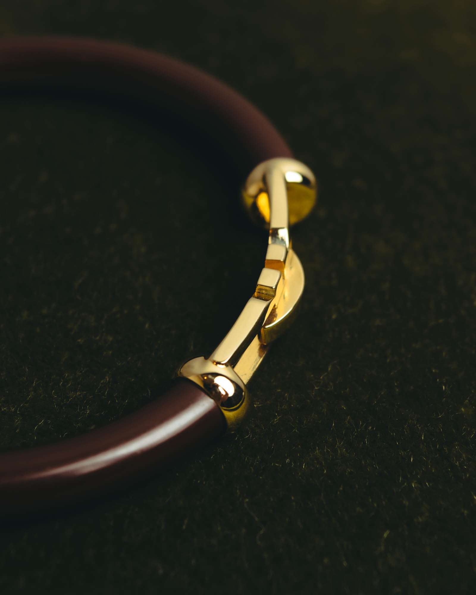 “Salvatore Ferragamo” 90’s-10’s Dark brown double Gancini bangle