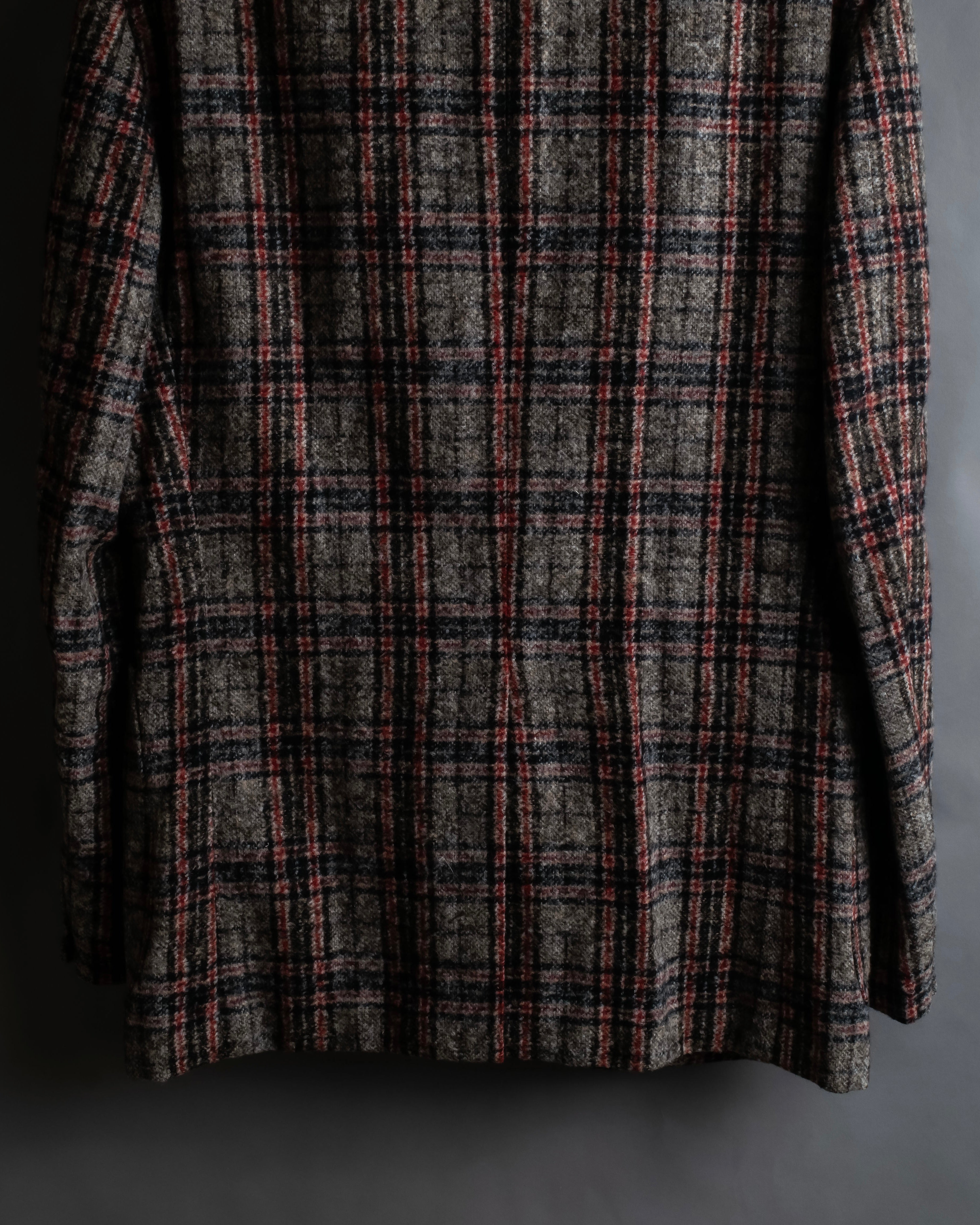 "Ernesto" Multicolor checked tailored jacket