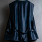 Vintage navy color wool vest