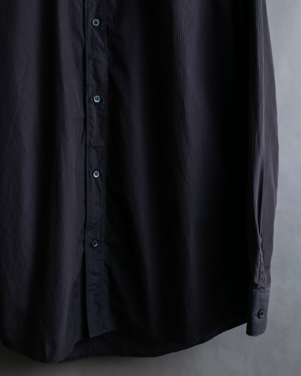 "GUCCI" Slightly glossy pinstripe oversized shirt