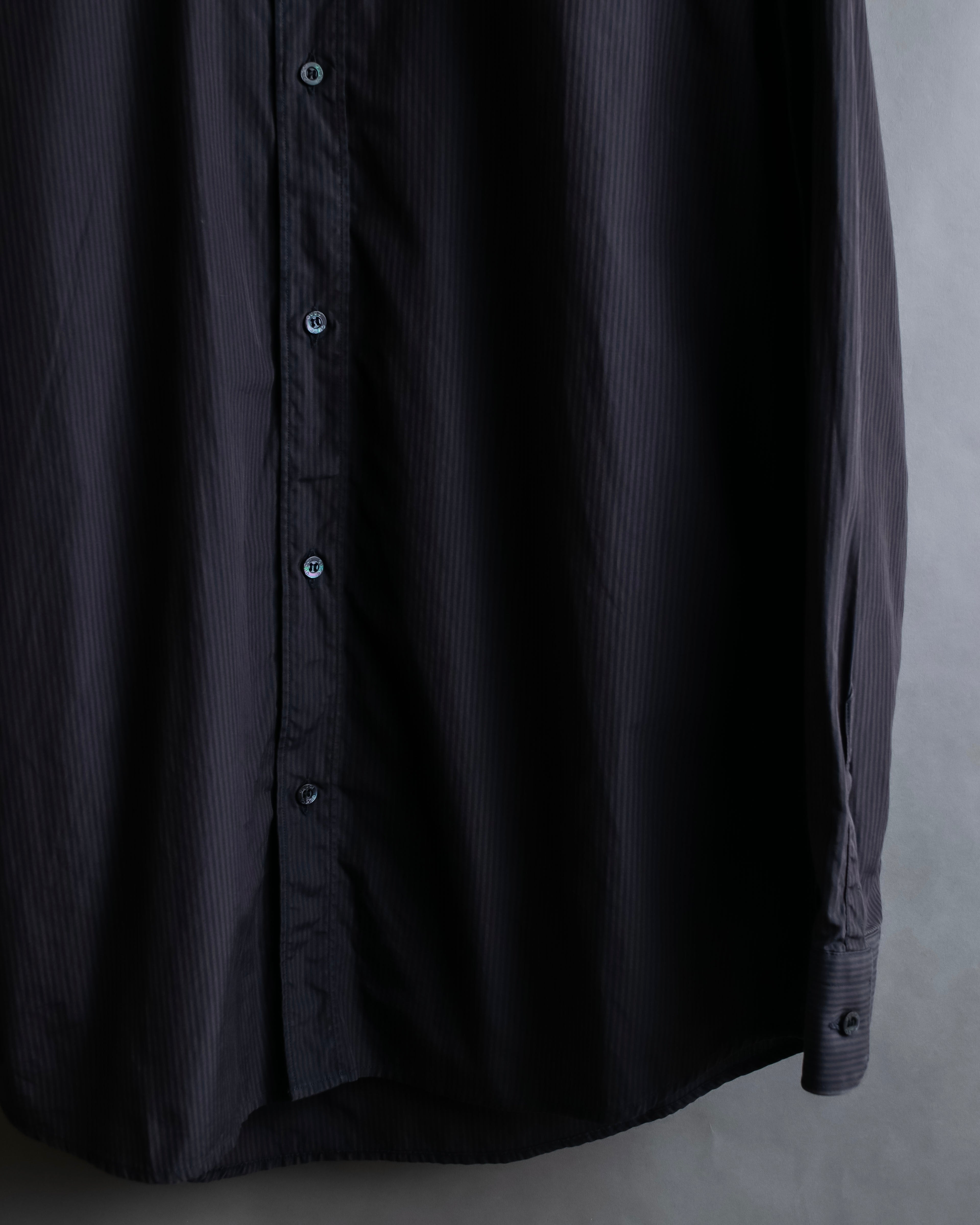 "GUCCI" Slightly glossy pinstripe oversized shirt