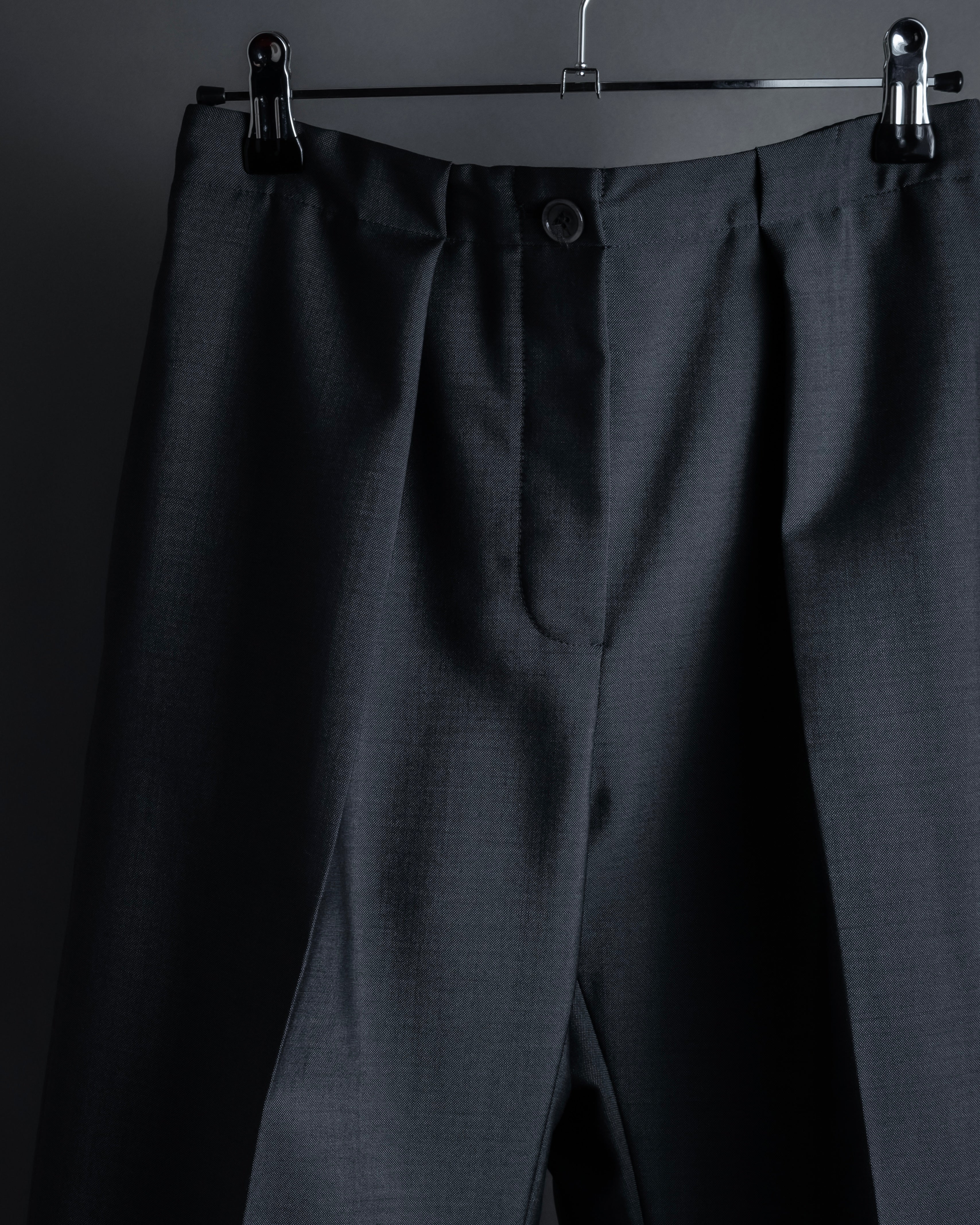 "Acne Studios" Button fly design wide straight slacks