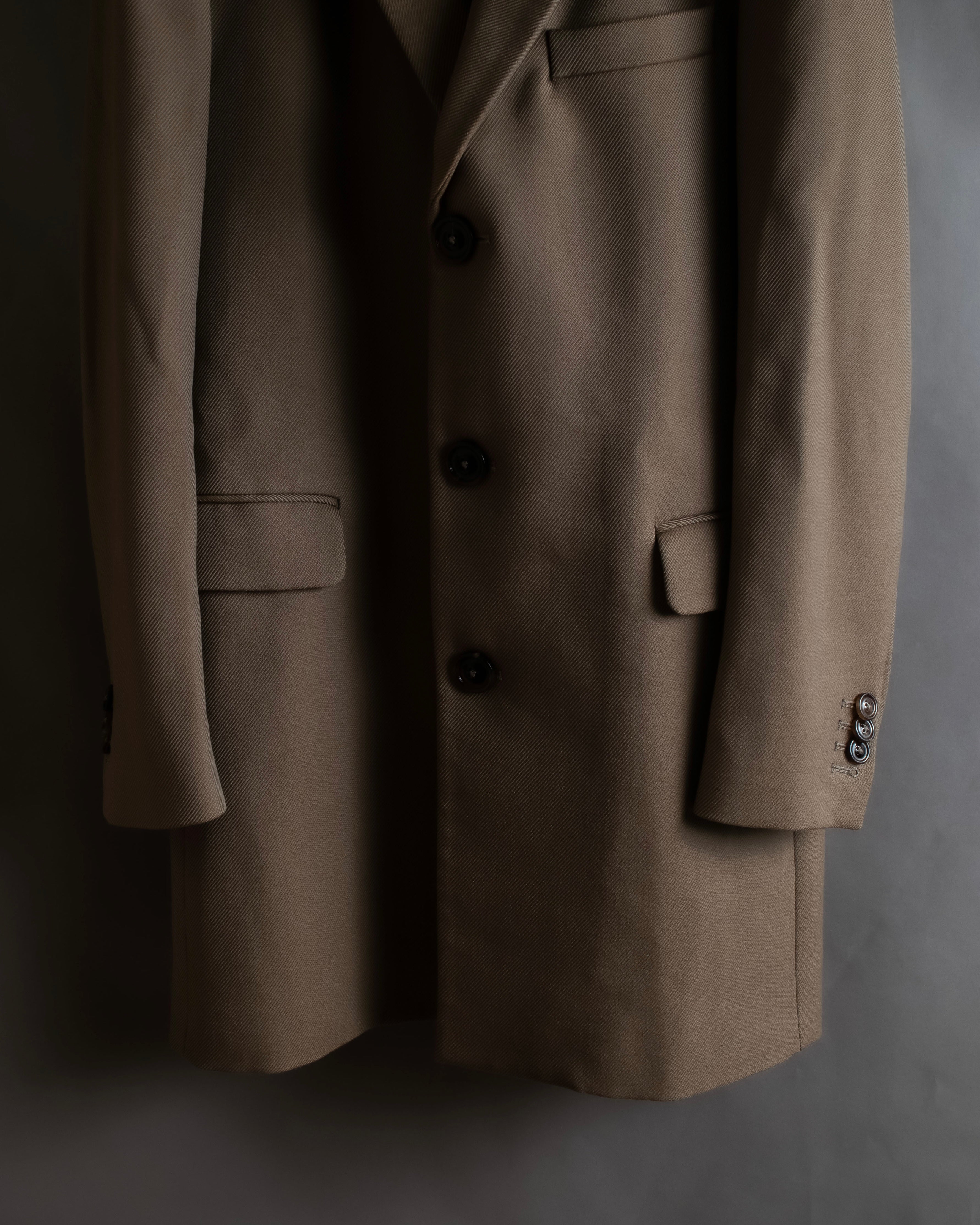 "MAISON MARGIELA" 13AW structured mid-length tailored coat