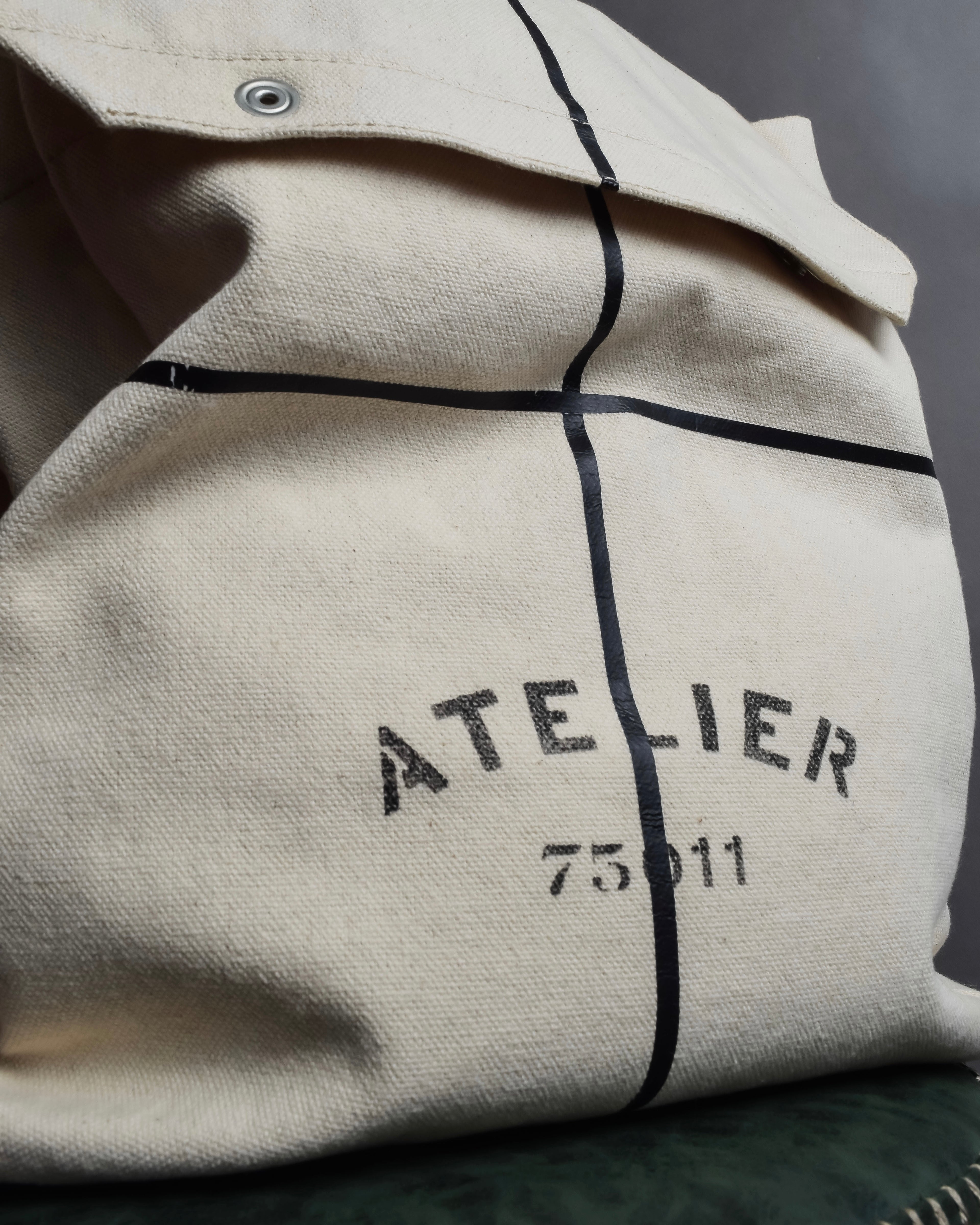 "MAISON MARGIELA" Atelier 75011 design canvas large bag