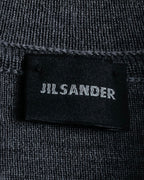 "JIL SANDER" Polo collar design wool knit pullover