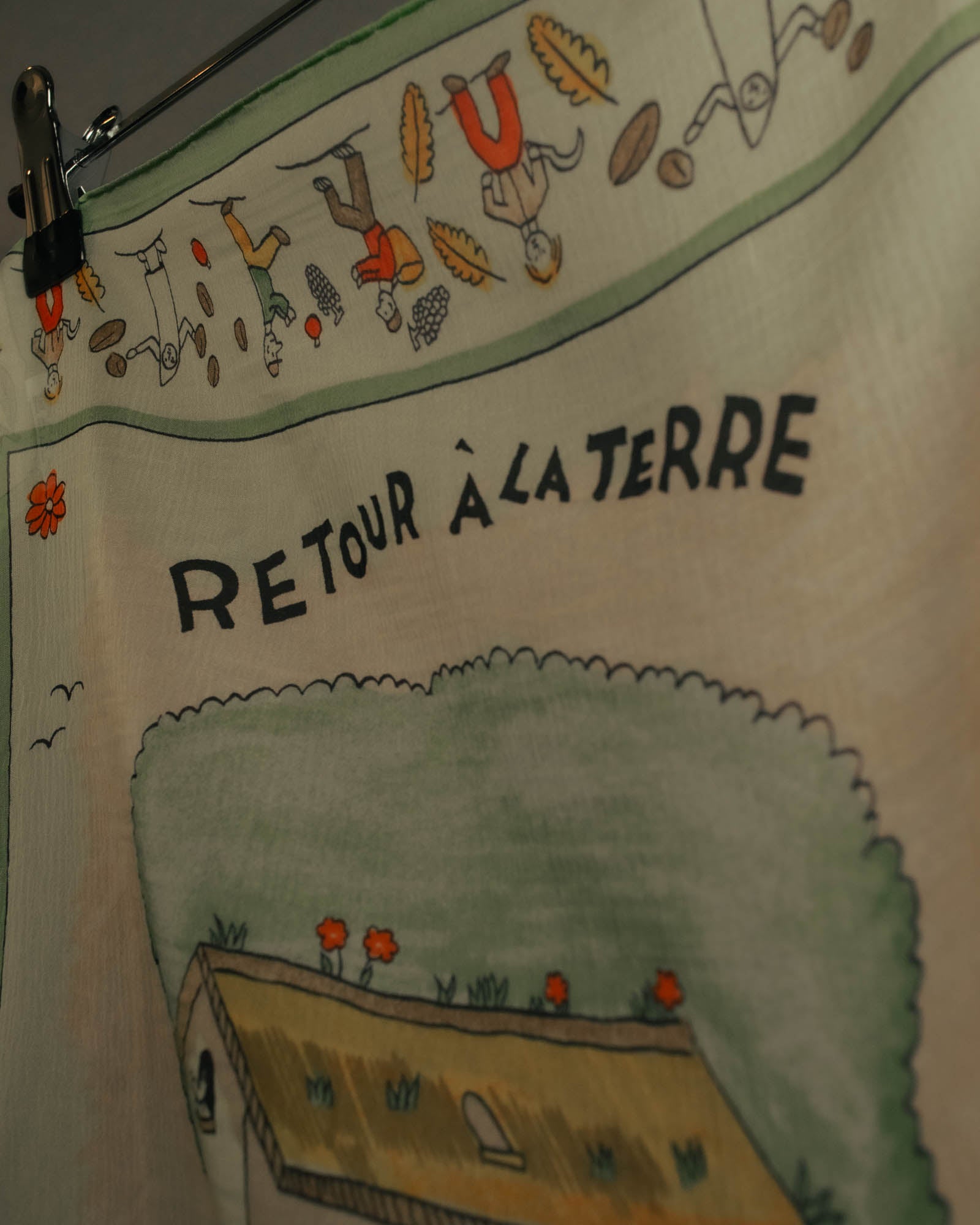 “HERMÈS” 90’s-10’s Retour à la terre silk scarf