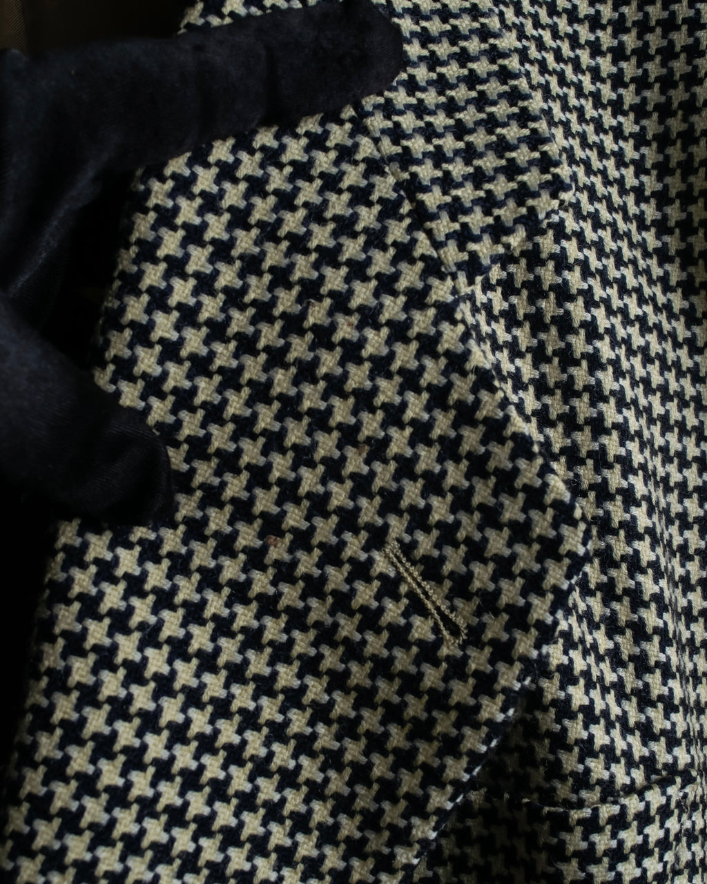 "HUGO BOSS" Houndstooth structured shoulder line tailored jacket
