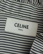 -SPECIAL- “CELINE” 2018’s silk striped ruffle bow blouse