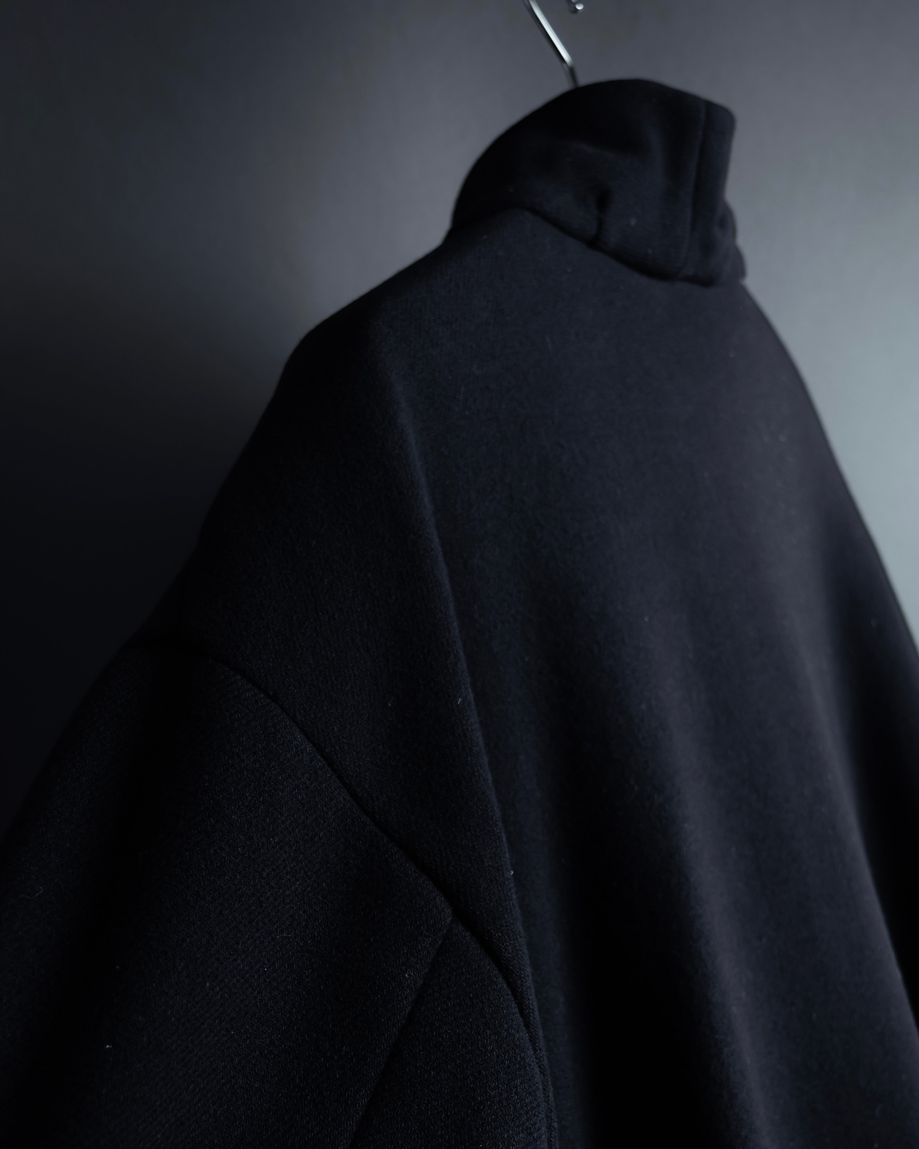 "ISSEY MIYAKE PLANTATION" Minimalist design A-line stand collar coat