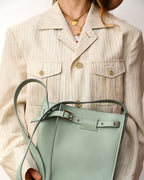 Dolcis/ Linen Blended Oversized Safari Jacket White