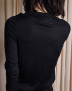 "MAISON MARGIELA" 15SS V-line panel design lightweight knit