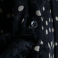 "Saint Laurent Paris 2020"
Ribbon detail polka dot pattern sheer shirt