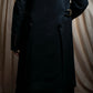 "GUCCI" Asymmetrical front detail high neck coat