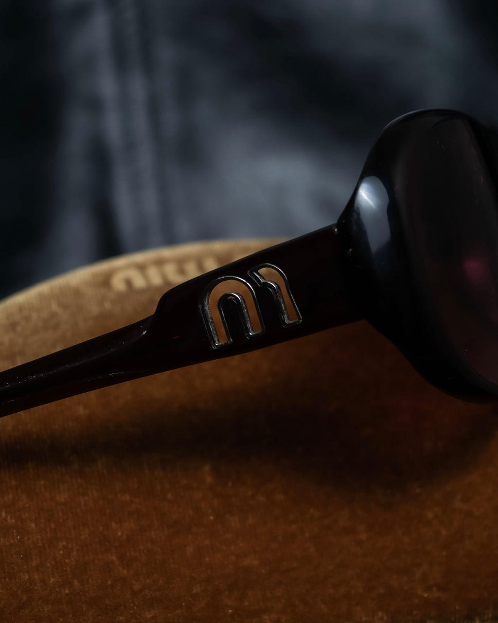 "Miu Miu" reddish brown sporty sunglasses