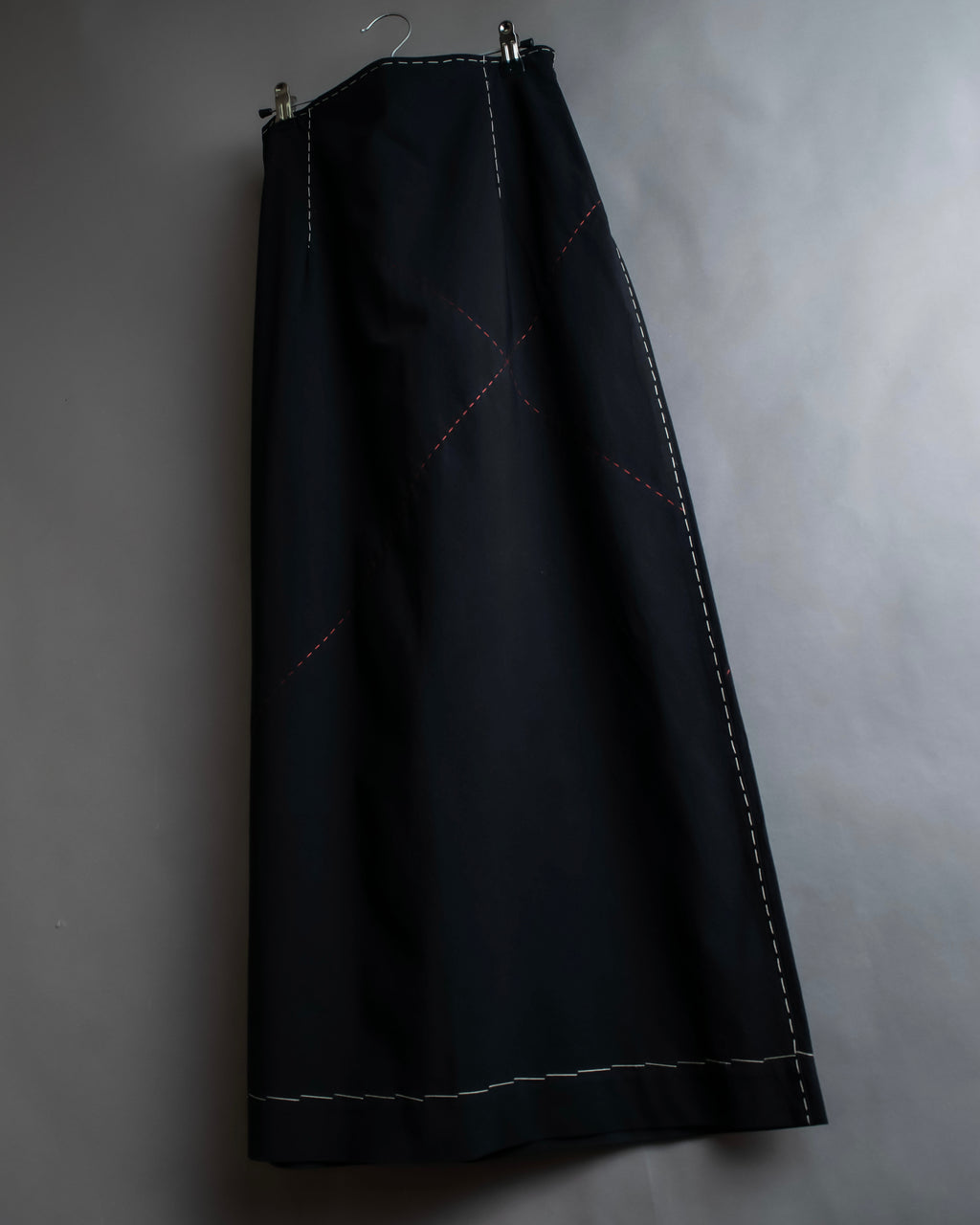 "YOHJI YAMAMOTO" Stitched hemline design flared skirt