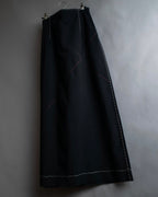 "YOHJI YAMAMOTO" Stitched hemline design flared skirt