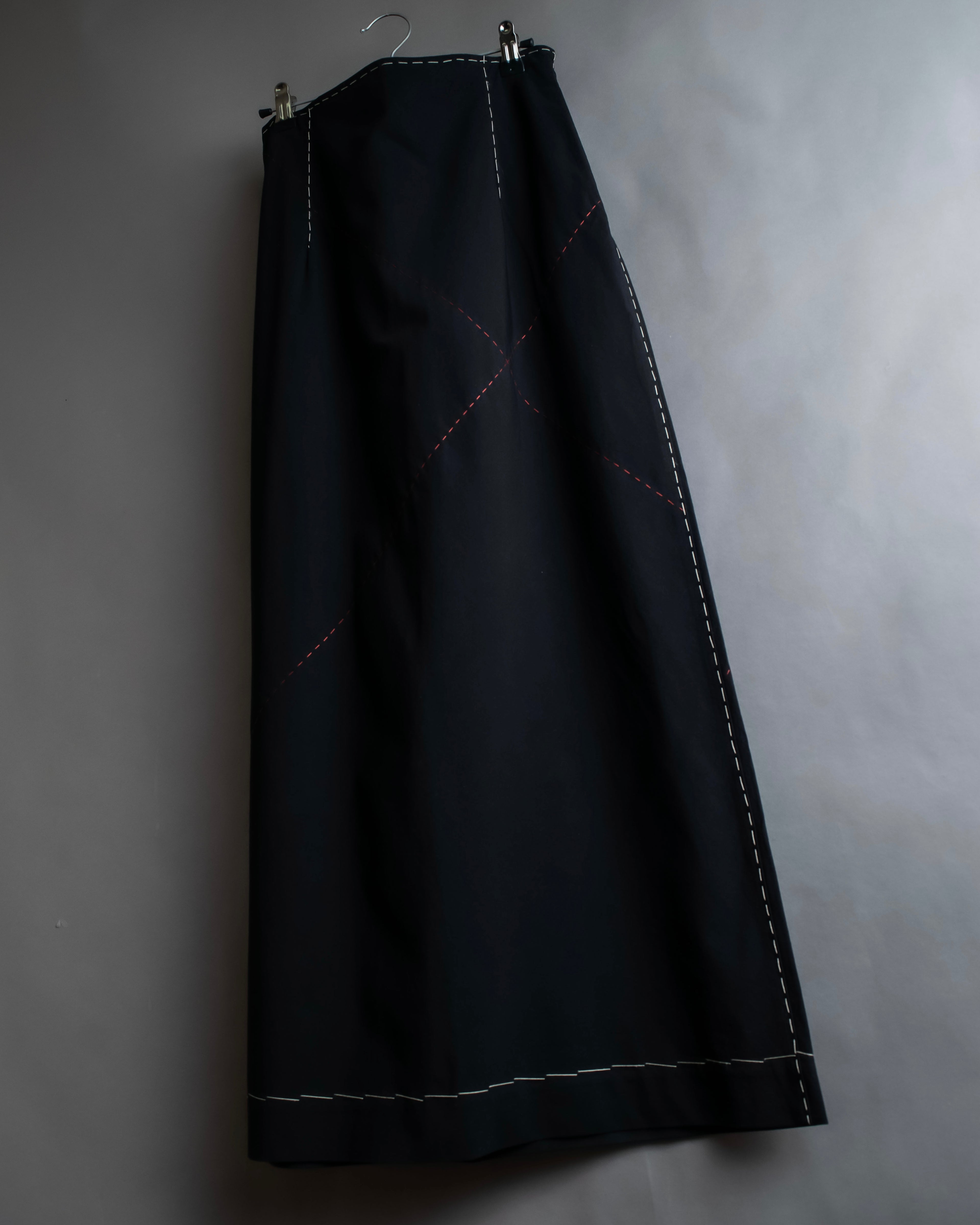 "YOHJI YAMAMOTO" Stitched hemline design flared skirt