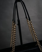 “Salvatore Ferragamo” 2010’s Vara chain leather tote bag