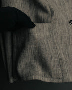 “Salvatore Ferragamo” 90’s-00’s Linen blend tailored jacket