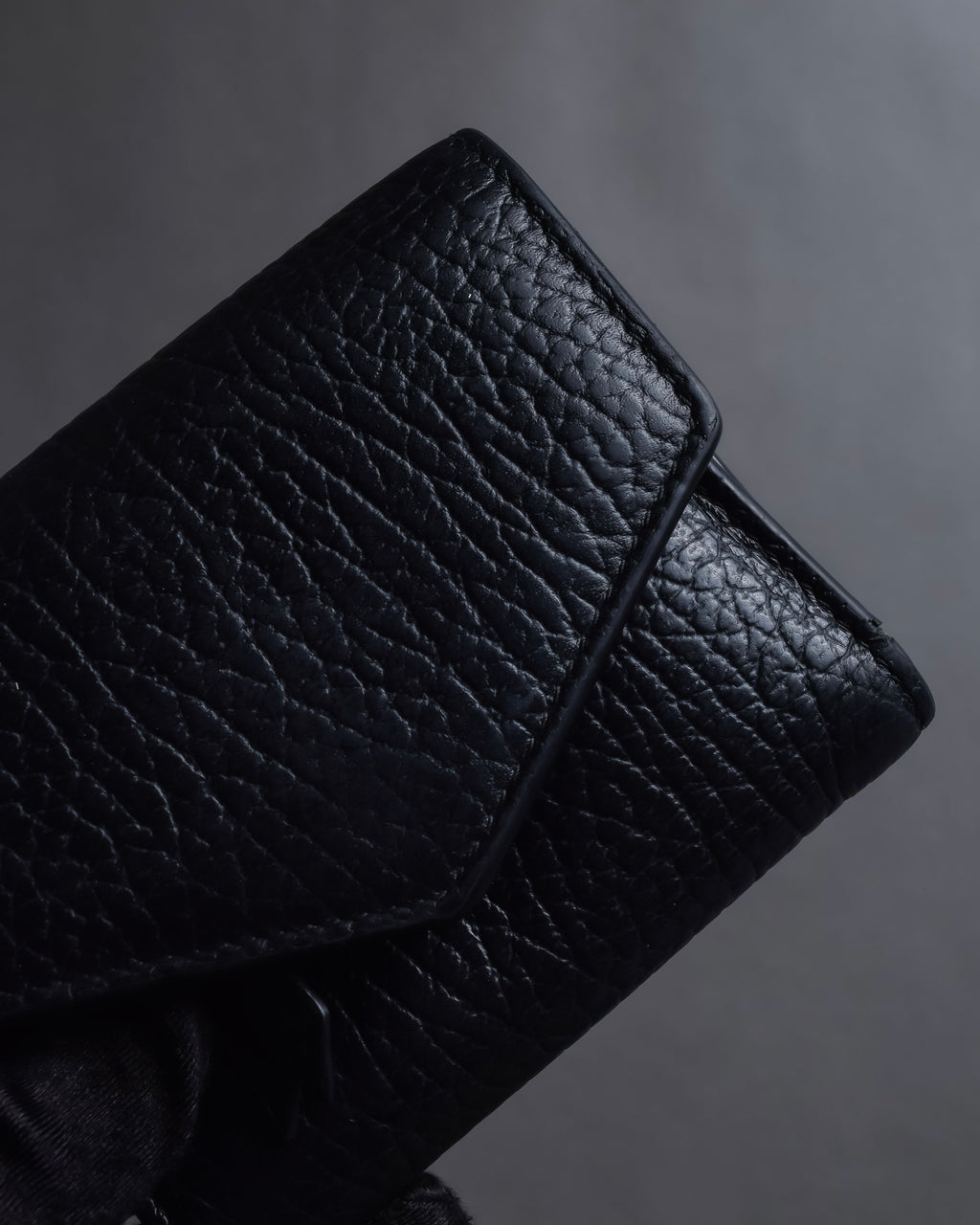 "MAISON MARGIELA" Grained leather envelope compact wallet