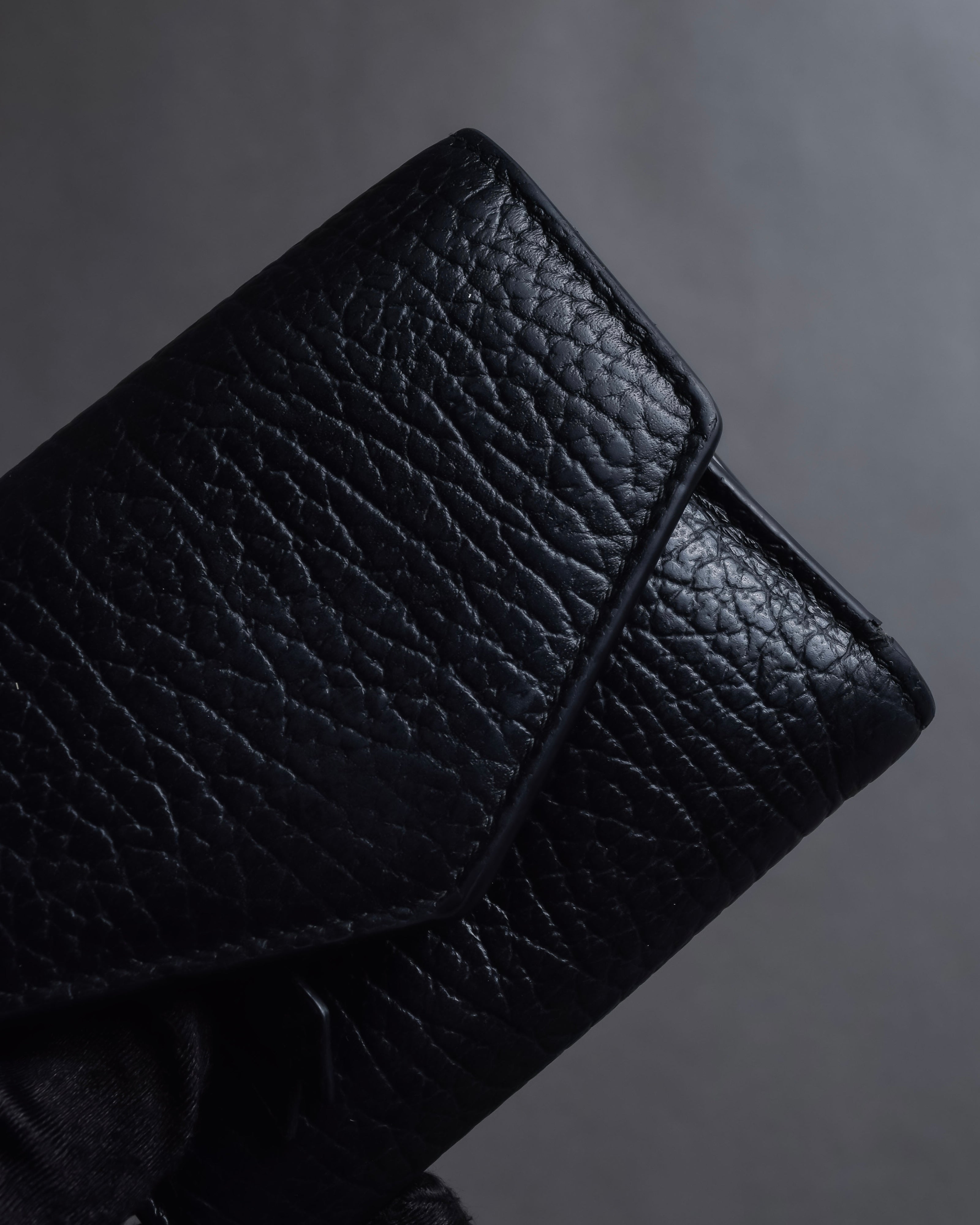 "MAISON MARGIELA" Grained leather envelope compact wallet