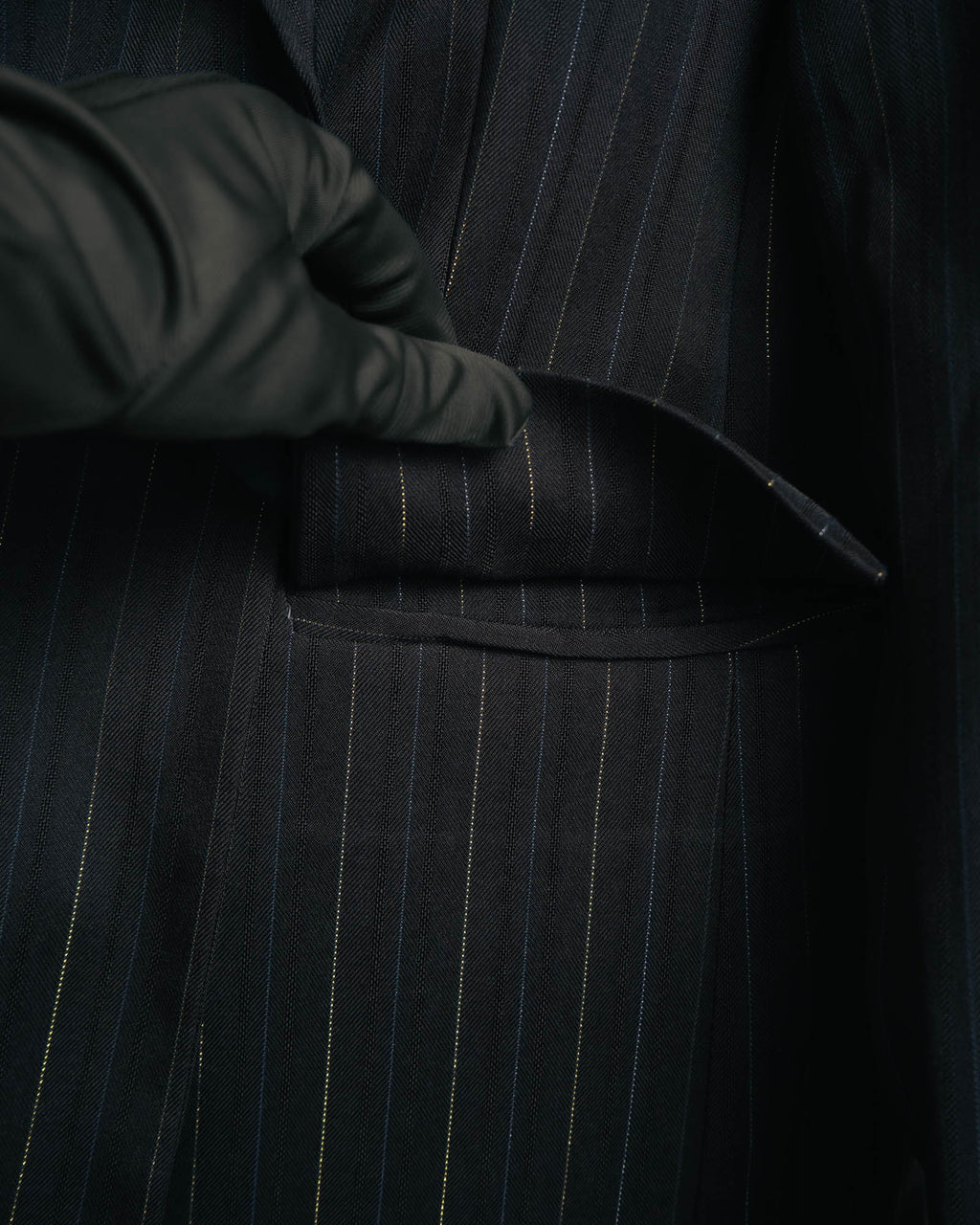 -SPECIAL-“SAINT LAURENT” 18's- Modern pinstripe double breasted jacket