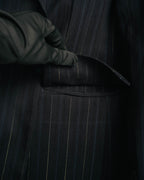 -SPECIAL-“SAINT LAURENT” 18's- Modern pinstripe double breasted jacket