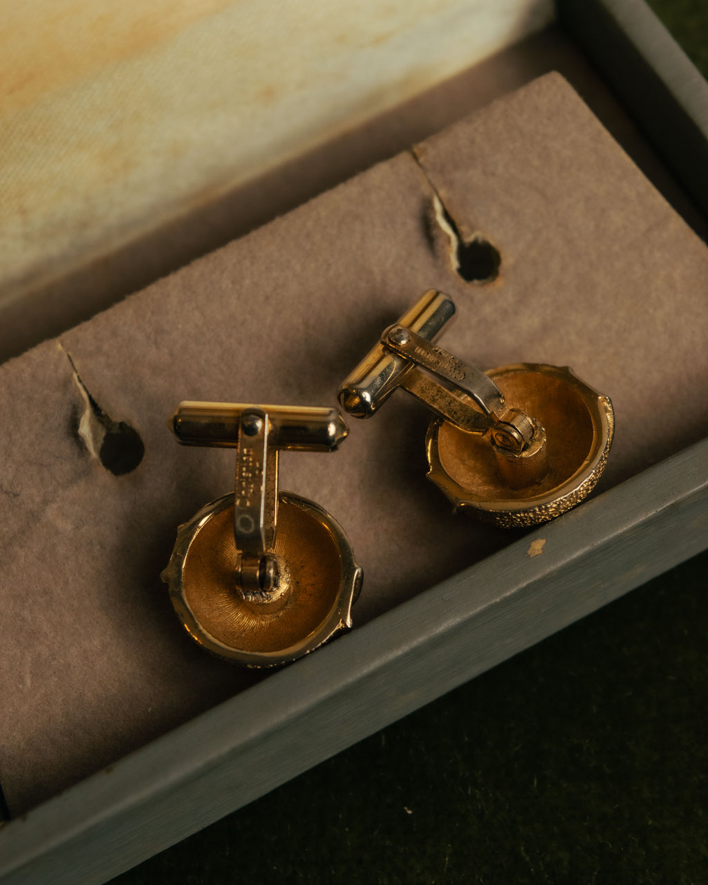 “Christian Dior” 80’s-90’s Textured dome cufflinks
