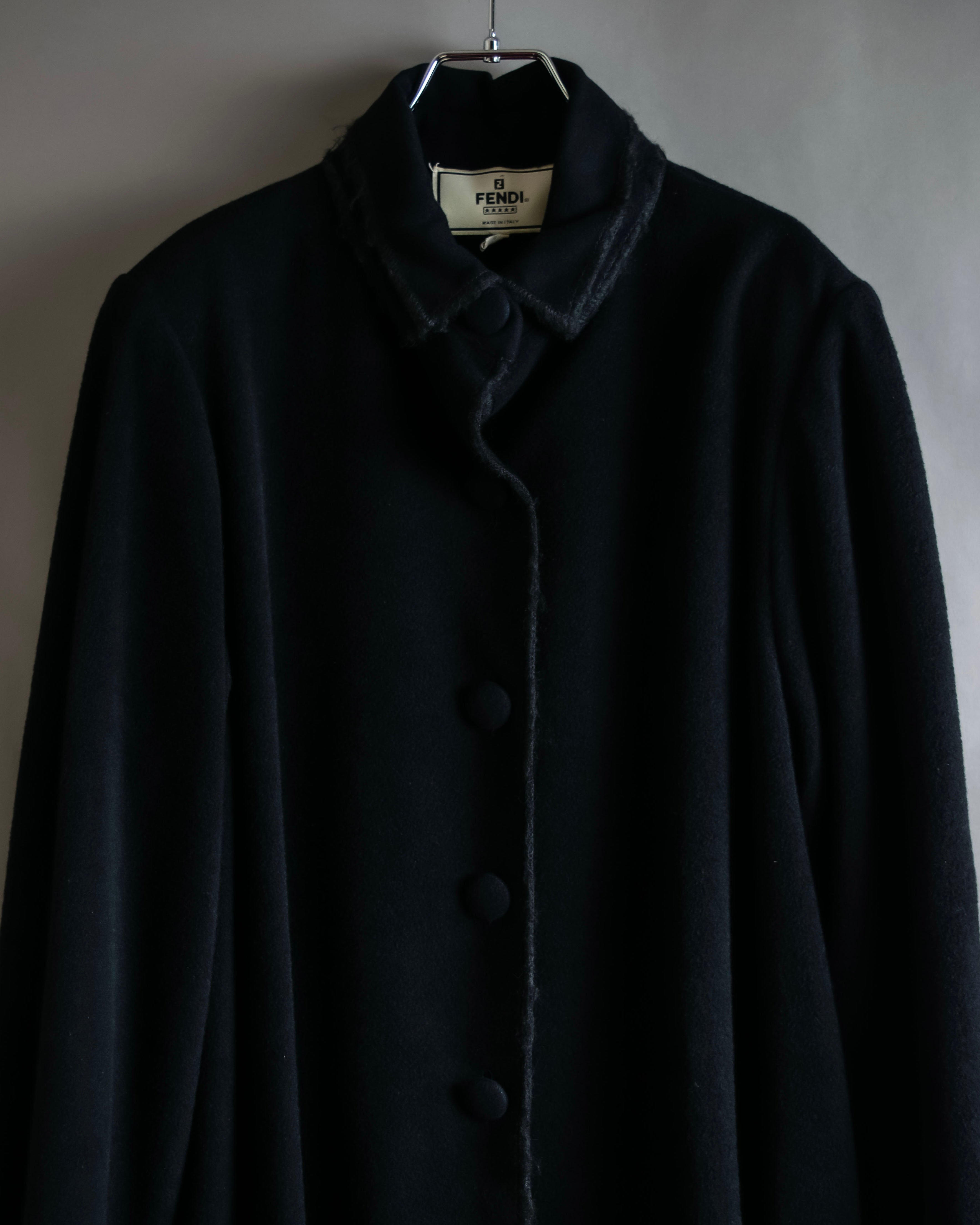 "FENDI" 00'sDouble collar design flared silhouette coat