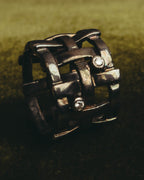 "Jean Paul Gaultier" 90's-00's Sculptural lattice silver ring