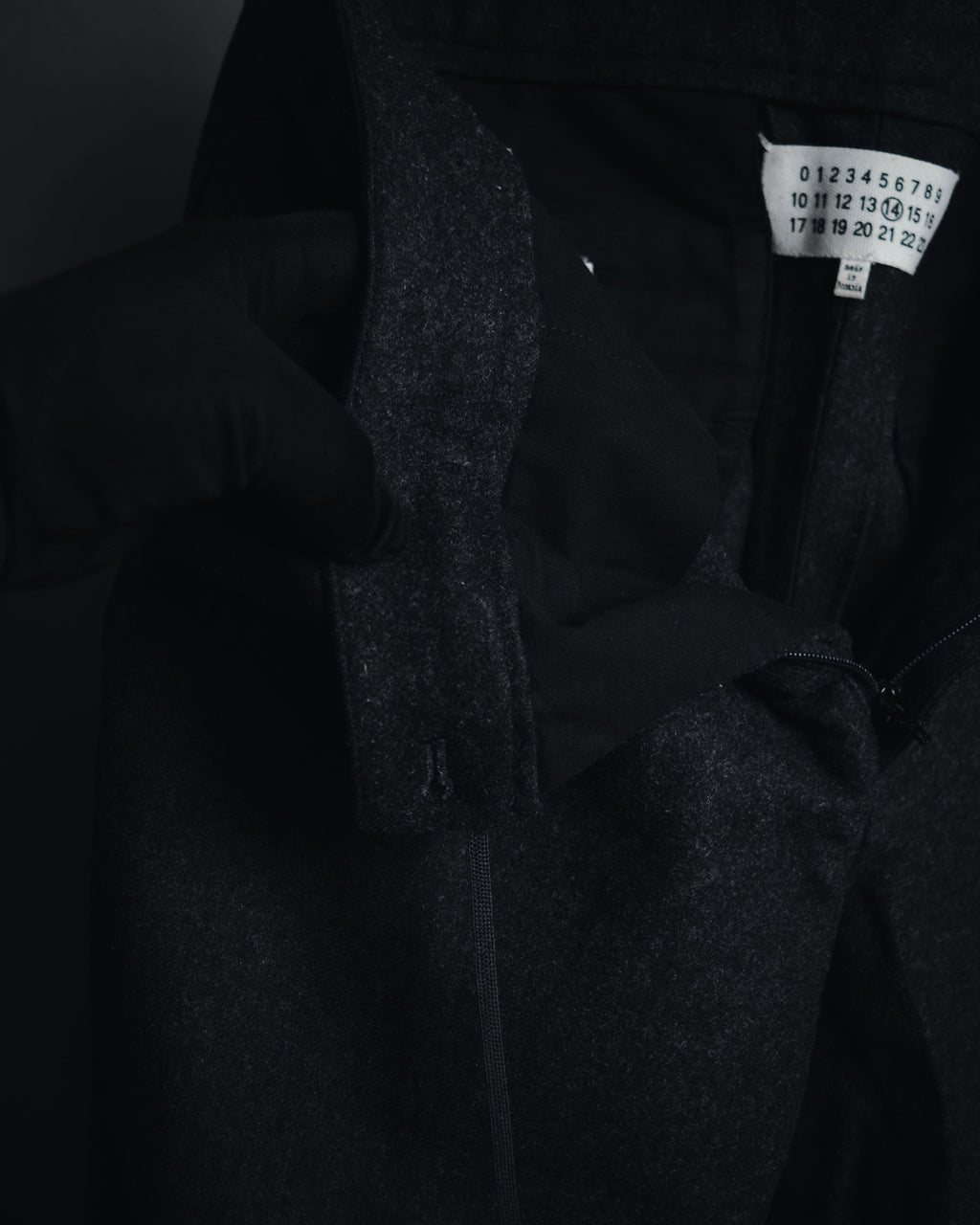 "Maison Margiela" 2016AW drawstring wool tailored slacks